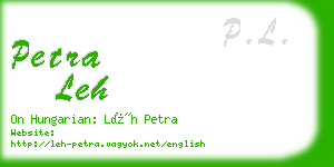 petra leh business card